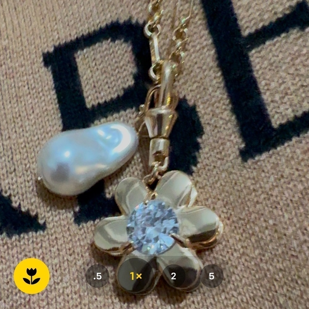New - Anthropologie statement necklace with removable charm - Picture 4 of 5